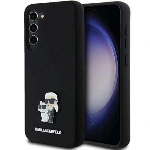 Kup Case Karl Lagerfeld KLHCS24MSMHKCNPK Samsung Galaxy S24+ Plus Hardcase Silikon Karl&Choupette Metallpin schwarz/black - KLD1959 - {ean13} - Sklep Home Screen