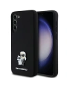 Etui Karl Lagerfeld KLHCS24MSMHKCNPK Samsung Galaxy S24+ Plus hardcase silikon Karl&Choupette Metal Pin černý/black