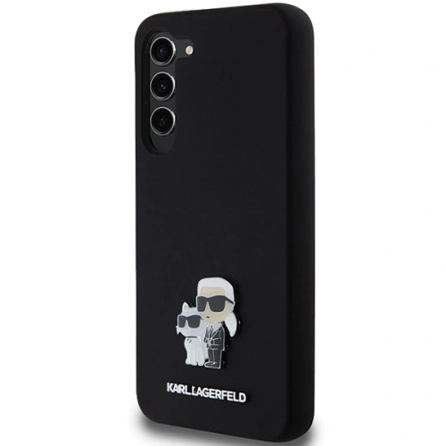 Kup Case Karl Lagerfeld KLHCS24MSMHKCNPK Samsung Galaxy S24+ Plus Hardcase Silikon Karl&Choupette Metallpin schwarz/black - KLD1959 - {ean13} - Sklep Home Screen