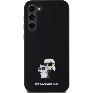 Kup Etui Karl Lagerfeld KLHCS24MSMHKCNPK Samsung Galaxy S24+ Plus hardcase Silicone Karl&Choupette Metal Pin czarny/black - KLD1959 - {ean13} - Sklep Home Screen