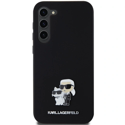 Kup Case Karl Lagerfeld KLHCS24MSMHKCNPK Samsung Galaxy S24+ Plus Hardcase Silikon Karl&Choupette Metallpin schwarz/black - KLD1959 - {ean13} - Sklep Home Screen