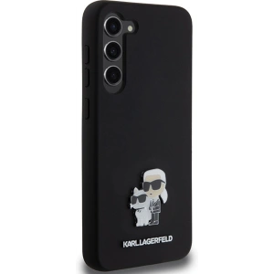 Kup Case Karl Lagerfeld KLHCS24MSMHKCNPK Samsung Galaxy S24+ Plus Hardcase Silikon Karl&Choupette Metallpin schwarz/black - KLD1959 - {ean13} - Sklep Home Screen