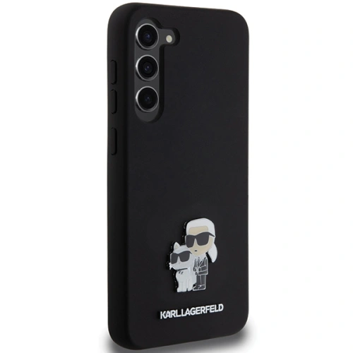 Kup Case Karl Lagerfeld KLHCS24MSMHKCNPK Samsung Galaxy S24+ Plus Hardcase Silikon Karl&Choupette Metallpin schwarz/black - KLD1959 - {ean13} - Sklep Home Screen