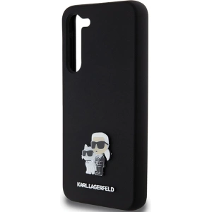 Kup Etui Karl Lagerfeld KLHCS24MSMHKCNPK Samsung Galaxy S24+ Plus hardcase Silicone Karl&Choupette Metal Pin czarny/black - KLD1959 - {ean13} - Sklep Home Screen
