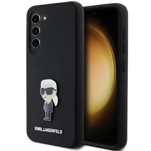 Kup Etui Karl Lagerfeld KLHCS24MSMHKNPK Samsung Galaxy S24+ Plus Silicone Ikonik Metal Pin černý/black - KLD1960 - {ean13} - Sklep Home Screen