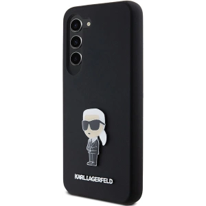 Kup Etui Karl Lagerfeld KLHCS24MSMHKNPK Samsung Galaxy S24+ Plus Silicone Ikonik Metal Pin czarny/black - KLD1960 - {ean13} - Sklep Home Screen