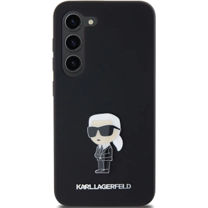 Kup Etui Karl Lagerfeld KLHCS24MSMHKNPK Samsung Galaxy S24+ Plus Silicone Ikonik Metal Pin czarny/black - KLD1960 - {ean13} - Sklep Home Screen