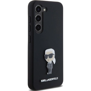 Kup Etui Karl Lagerfeld KLHCS24MSMHKNPK Samsung Galaxy S24+ Plus Silicone Ikonik Metal Pin czarny/black - KLD1960 - {ean13} - Sklep Home Screen