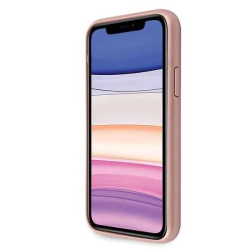 Kup Etui Guess GUHCN61RSSASRG Apple iPhone 11 roz/pink hard case Saffiano 4G Circle Logo - GUE237PNK - {ean13} - Sklep Home Screen