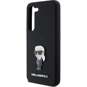 Kup Etui Karl Lagerfeld KLHCS24MSMHKNPK Samsung Galaxy S24+ Plus Silicone Ikonik Metal Pin czarny/black - KLD1960 - {ean13} - Sklep Home Screen