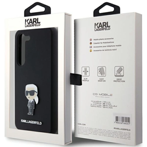 Kup Etui Karl Lagerfeld KLHCS24MSMHKNPK Samsung Galaxy S24+ Plus Silicone Ikonik Metal Pin černý/black - KLD1960 - {ean13} - Sklep Home Screen