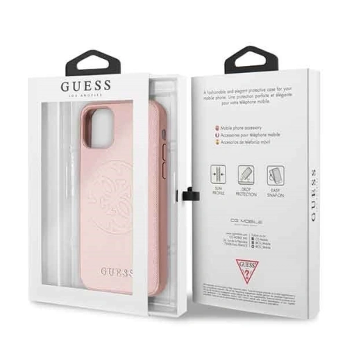 Kup Etui Guess GUHCN61RSSASRG Apple iPhone 11 roz/pink hard case Saffiano 4G Circle Logo - GUE237PNK - {ean13} - Sklep Home Screen