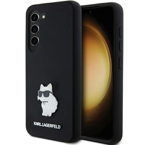 Kup Case Karl Lagerfeld KLHCS24SSMHCNPK Samsung Galaxy S24 Hardcase Silikon Choupette Metal Pin schwarz/black - KLD1962 - {ean13} - Sklep Home Screen