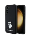 Etui Karl Lagerfeld KLHCS24SSMHCNPK Samsung Galaxy S24 hardcase Silicon Choupette Metal Pin negru/black