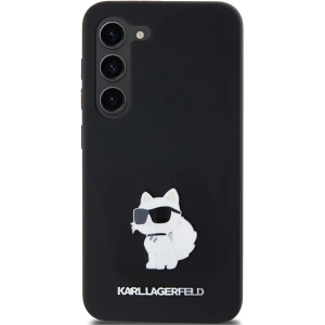 Kup Etui Karl Lagerfeld KLHCS24SSMHCNPK Samsung Galaxy S24 hardcase Silicone Choupette Metal Pin czarny/black - KLD1962 - {ean13} - Sklep Home Screen