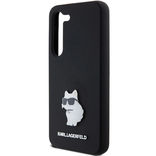 Buy Karl Lagerfeld KLHCS24SSMHCNPK Samsung Galaxy S24 hardcase Silicone Choupette Metal Pin black - KLD1962 - {ean13} - Home Screen Store Europe