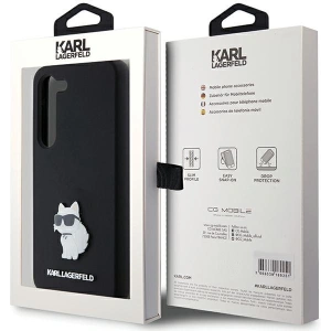 Kup Etui Karl Lagerfeld KLHCS24SSMHCNPK Samsung Galaxy S24 hardcase Silicone Choupette Metal Pin czarny/black - KLD1962 - {ean13} - Sklep Home Screen