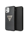 Etui Guess GUHCN61SGTLBK Apple iPhone 11 černý/black hard case Glitter Triangle