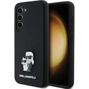 Kup Etui Karl Lagerfeld KLHCS24SSMHKCNPK Samsung Galaxy S24 hardcase Silicone Karl&Choupette Metal Pin czarny/black - KLD1964 - {ean13} - Sklep Home Screen