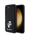 Etui Karl Lagerfeld KLHCS24SSMHKCNPK Samsung Galaxy S24 hardcase silikonové Karl&Choupette Metal Pin černé/black