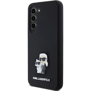 Kup Etui Karl Lagerfeld KLHCS24SSMHKCNPK Samsung Galaxy S24 hardcase Silicone Karl&Choupette Metal Pin czarny/black - KLD1964 - {ean13} - Sklep Home Screen