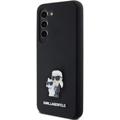 Kup Etui Karl Lagerfeld KLHCS24SSMHKCNPK Samsung Galaxy S24 kemény tok Szilikon Karl&Choupette Fém Pin fekete/black - KLD1964 - {ean13} - Sklep Home Screen