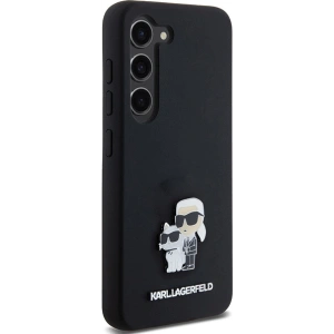 Kup Case Karl Lagerfeld KLHCS24SSMHKCNPK Samsung Galaxy S24 Hardcase Silikon Karl&Choupette Metallpin schwarz/black - KLD1964 - {ean13} - Sklep Home Screen