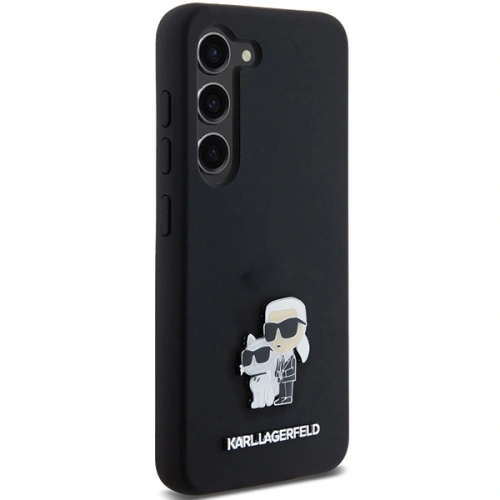 Kup Case Karl Lagerfeld KLHCS24SSMHKCNPK Samsung Galaxy S24 Hardcase Silikon Karl&Choupette Metallpin schwarz/black - KLD1964 - {ean13} - Sklep Home Screen