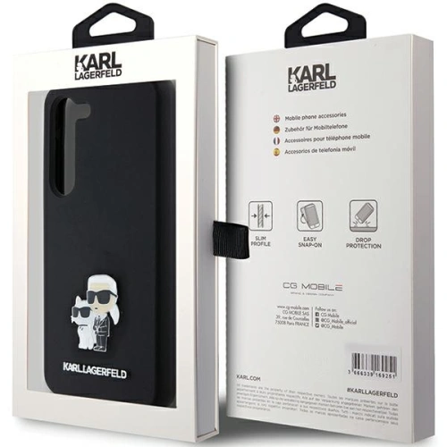 Kup Case Karl Lagerfeld KLHCS24SSMHKCNPK Samsung Galaxy S24 Hardcase Silikon Karl&Choupette Metallpin schwarz/black - KLD1964 - {ean13} - Sklep Home Screen