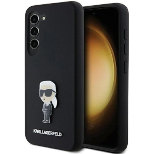 Kup Case Karl Lagerfeld KLHCS24SSMHKNPK Samsung Galaxy S24 Silikon Ikonik Metall Pin schwarz/black - KLD1965 - {ean13} - Sklep Home Screen
