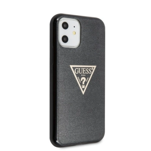 Kup Guess Apple Tasche GUHCN61SGTLBK iPhone 11 schwarz/schwarz Hartschalenetui Glitter Triangle - GUE238BLK - {ean13} - Sklep Home Screen