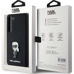 Kup Etui Karl Lagerfeld KLHCS24SSMHKNPK Samsung Galaxy S24 Silicone Ikonik Metal Pin czarny/black - KLD1965 - {ean13} - Sklep Home Screen