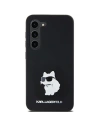 Etui Karl Lagerfeld KLHCSA35SMHCNPK Samsung Galaxy A35 hardcase Silicone Choupette Metal Pin czarny/black