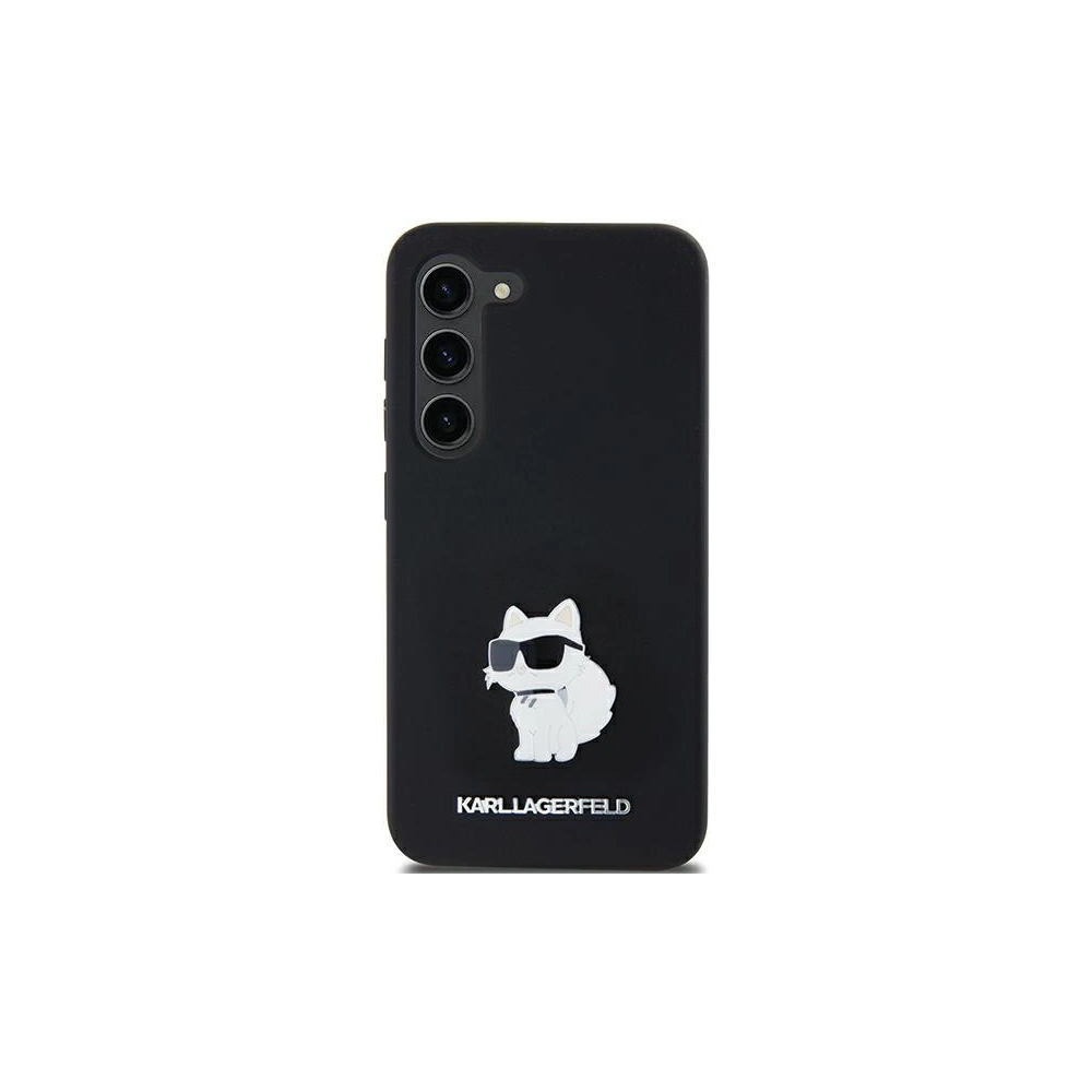 Etui Karl Lagerfeld KLHCSA35SMHCNPK Samsung Galaxy A35 hardcase Silicone Choupette Metal Pin czarny/black
