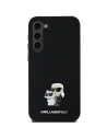 Etui Karl Lagerfeld KLHCSA55SMHKCNPK Samsung Galaxy A55 hardcase Silicone Karl&Choupette Metal Pin czarny/black
