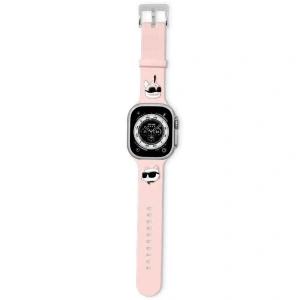 Buy Strap Karl Lagerfeld KLAWLSLKCNP Apple Watch 4/5/6/7/8/9/SE/Ultra 42/44/45/49mm strap 3D Rubber Karl&Choupette Heads pink - KLD1972 - {ean13} - Home Screen Store Europe