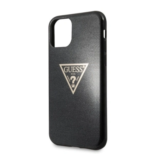 Kup Etui Guess GUHCN61SGTLBK Apple iPhone 11 negru/black hard case Glitter Triangle - GUE238BLK - {ean13} - Sklep Home Screen