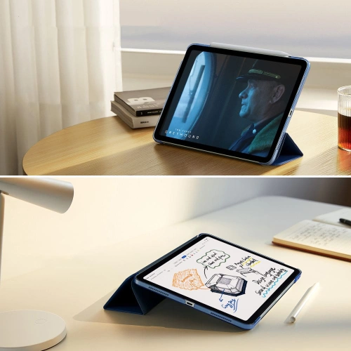 Kup Case ESR Ascend Trifold Apple iPad Air 10.9 2020/2022 (4. und 5. Generation) / iPad Air 11 2024 (6. Generation) Dunkelblau - ESR770 - {ean13} - Sklep Home Screen