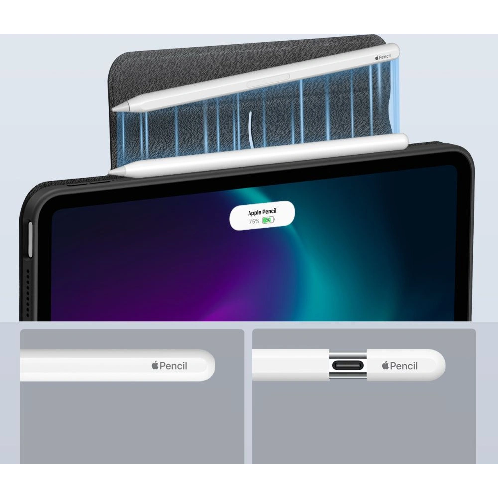 Etui ESR Rebound Hybrid Apple iPad Air 10.9 2020/2022 (4. i 5. generacji) / iPad Air 11 2024 (6. generacji) Black