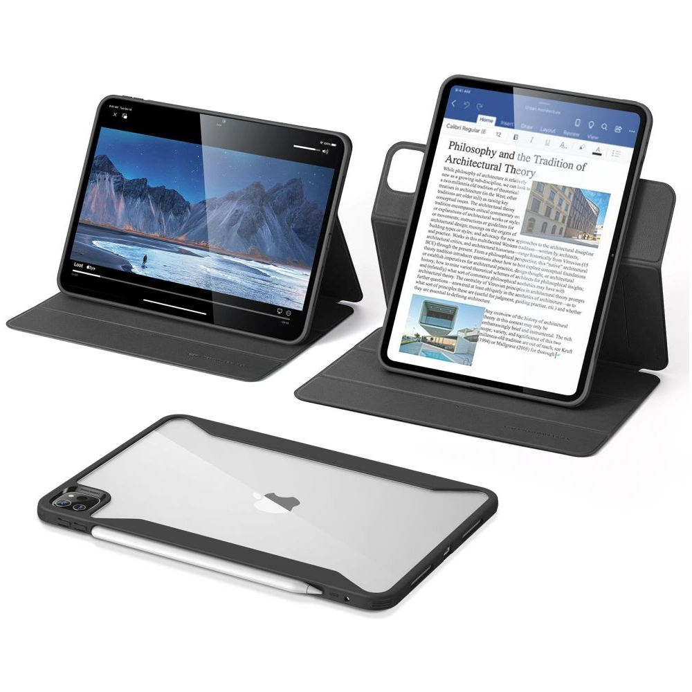 Etui ESR Rebound Hybrid Apple iPad Pro 11 2024 (5. generacji) Black