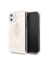 Etui Guess GUHCN61SGTLPI Apple iPhone 11 rózsaszín/pink kemény tok Glitter Triangle