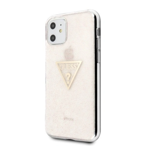 Kup Etui Guess GUHCN61SGTLPI Apple iPhone 11 rózsaszín/pink kemény tok Glitter Triangle - GUE240PNK - {ean13} - Sklep Home Screen