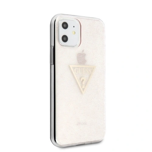 Kup Etui Guess GUHCN61SGTLPI Apple iPhone 11 rózsaszín/pink kemény tok Glitter Triangle - GUE240PNK - {ean13} - Sklep Home Screen