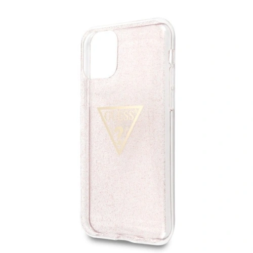 Kup Etui Guess GUHCN61SGTLPI Apple iPhone 11 rózsaszín/pink kemény tok Glitter Triangle - GUE240PNK - {ean13} - Sklep Home Screen