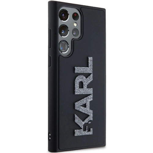 Buy Karl Lagerfeld KLHCS24L3DMBKCK Samsung Galaxy S24 Ultra hardcase 3D Rubber Glitter Logo black - KLD1974 - {ean13} - Home Screen Store Europe