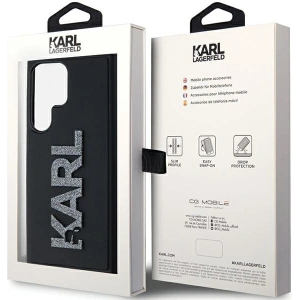 Buy Karl Lagerfeld KLHCS24L3DMBKCK Samsung Galaxy S24 Ultra hardcase 3D Rubber Glitter Logo black - KLD1974 - {ean13} - Home Screen Store Europe