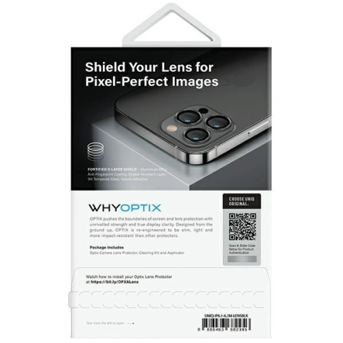 Kup Sticlă pentru obiectivul aparatului UNIQ Optix Aluminium Camera Lens Protector Apple iPhone 14 / 14 Plus negru de miez. - UNIQ1120 - {ean13} - Sklep Home Screen