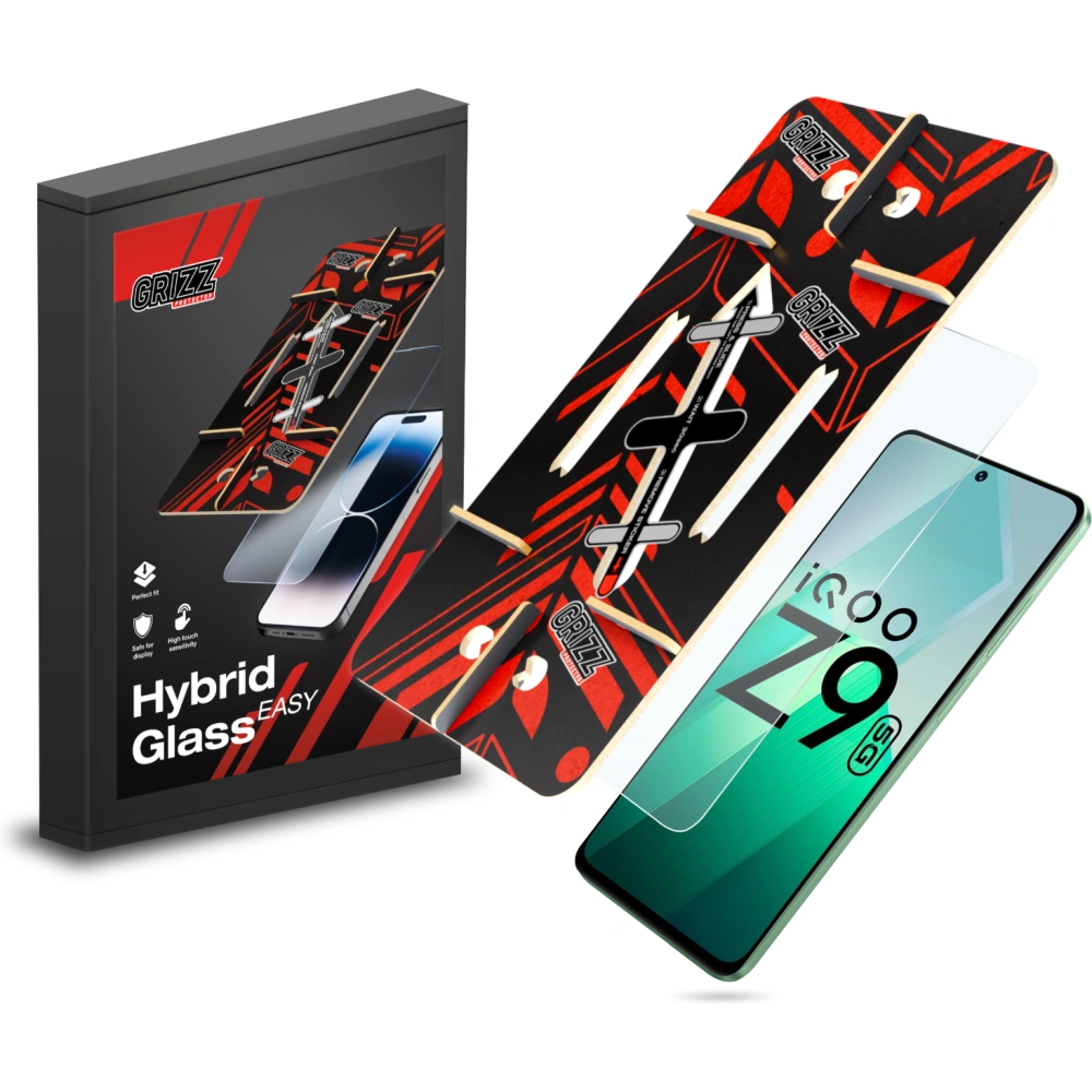 Szkło hybrydowe GrizzGlass HybridGlass Easy do Vivo IQOO Z9