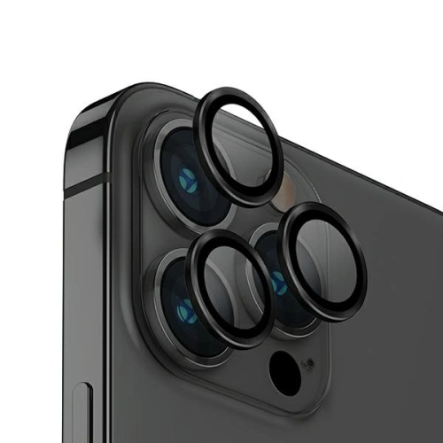 Kup Sticlă pentru obiectivul camerei UNIQ Optix Aluminium Camera Lens Protector Apple iPhone 14 Pro / 14 Pro Max negru de miez de noapte - UNIQ1122 - {ean13} - Sklep Home Screen