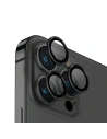 Sklo na objektiv fotoaparátu UNIQ Optix Aluminium Camera Lens Protector Apple iPhone 14 Pro / 14 Pro Max midnight black